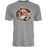 Blue84 Tri-blend Distressed Tiger Logo T-shirt